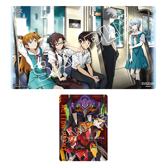UNION ARENA Playmat & Action Point Cards Set Evangelion: New Theatrical Edition
