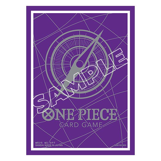ONE PIECE CARD GAME Limited Card Sleeve –Standard Purple Silver-